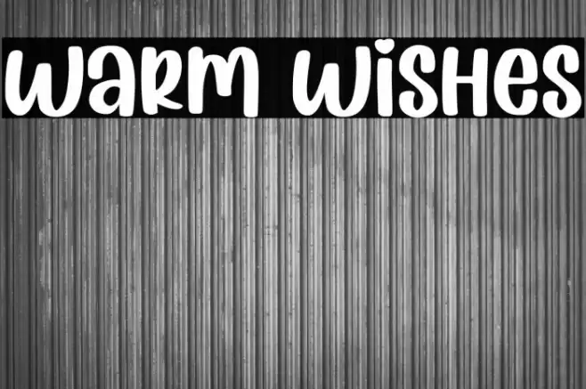 Warm Wishes Font examples