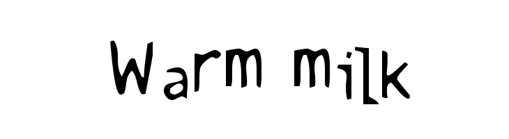 Warm milk Font