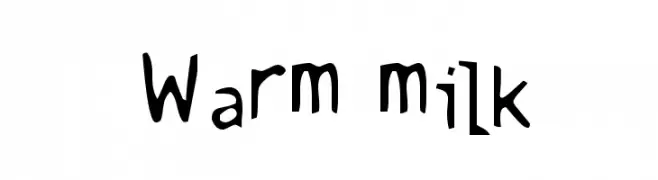 Warm milk  Free Fonts Download