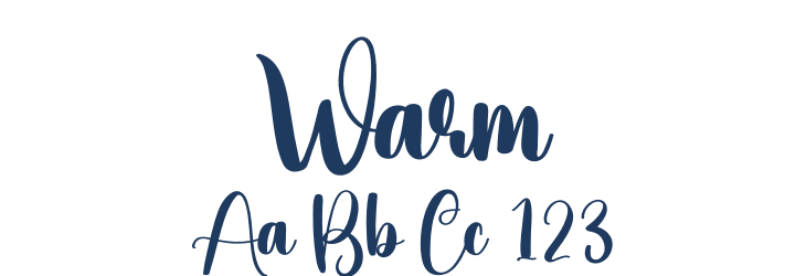 Warm Font Preview