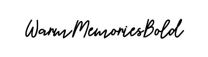 WarmMemoriesBold  Fuentes Gratis Descargar