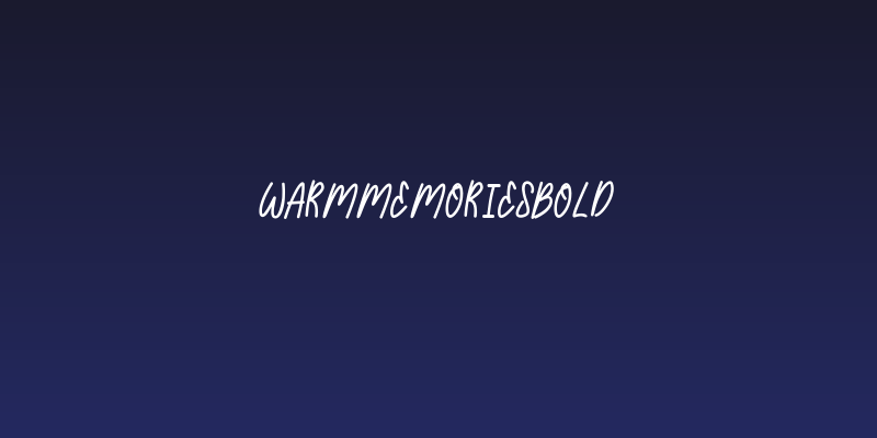 WarmMemoriesBold Social Header