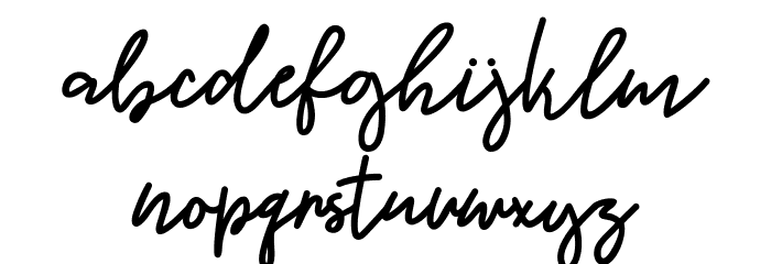 WarmMemoriesBold Font LOWERCASE