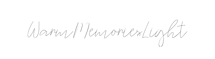 WarmMemoriesLight  les polices de caractères gratuit tlcharger