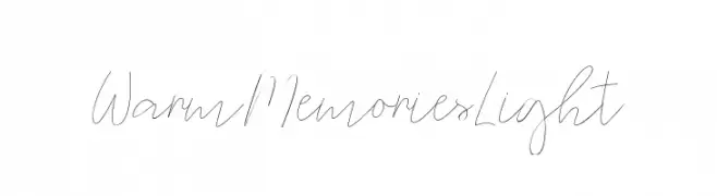 WarmMemoriesLight  Free Fonts Download