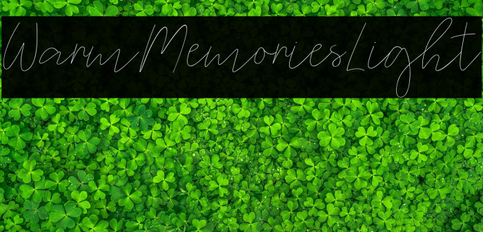 WarmMemoriesLight Example 1