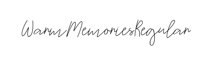 WarmMemoriesRegular  Descarca Fonturi Gratis