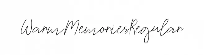 WarmMemoriesRegular  Free Fonts Download