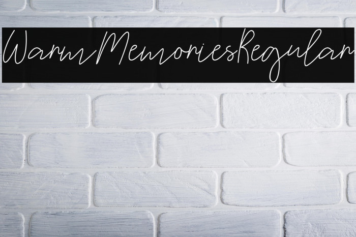 WarmMemoriesRegular Example 1