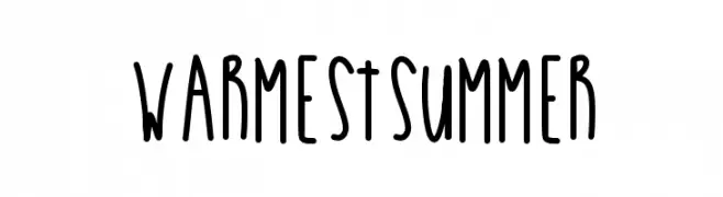 WarmestSummer  Скачать бесплатные шрифты