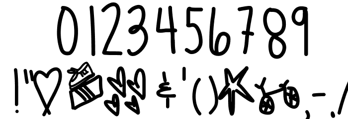 WarmestSummer Font OTHER CHARS