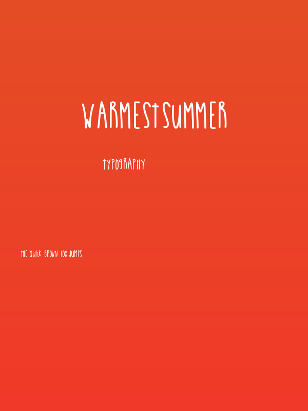 WarmestSummer Poster