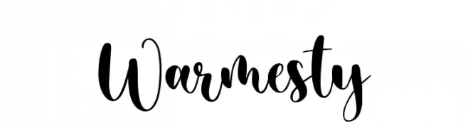 Warmesty  font caratteri gratis