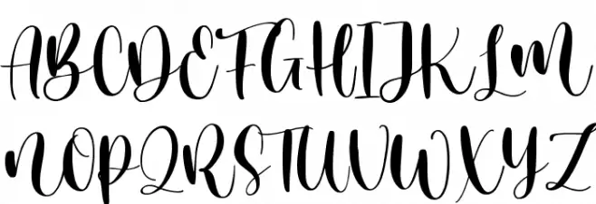 Warmesty Schriftart Groß