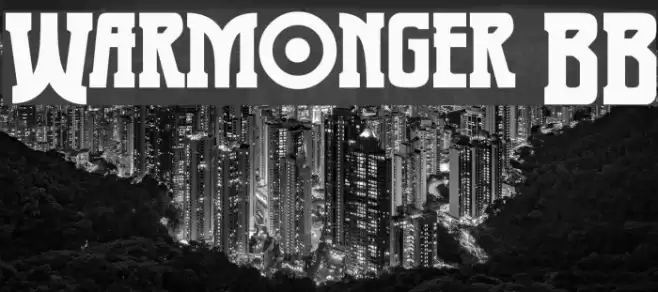 Warmonger BB Font examples
