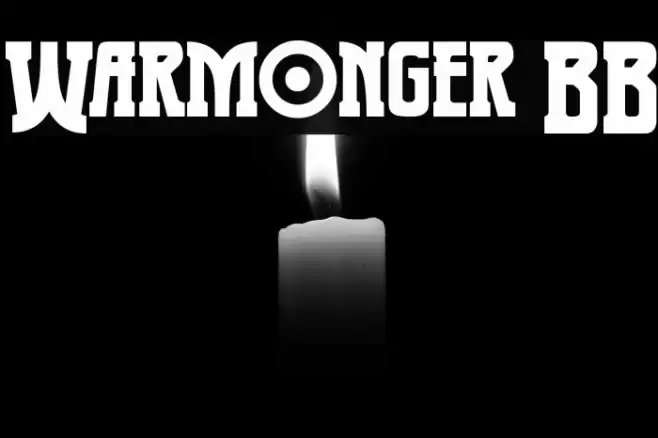 Warmonger BB Font examples