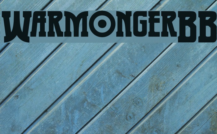 WarmongerBB Font examples