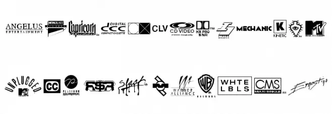 WarnerLogoFontNine Fonte MAIÚSCULAS