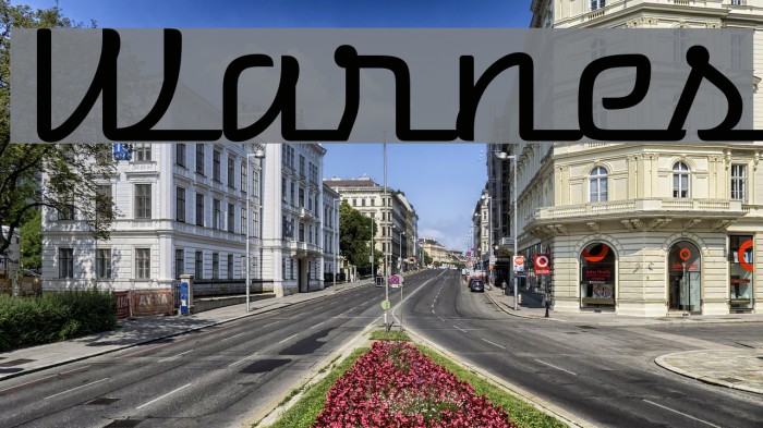 Warnes Font examples