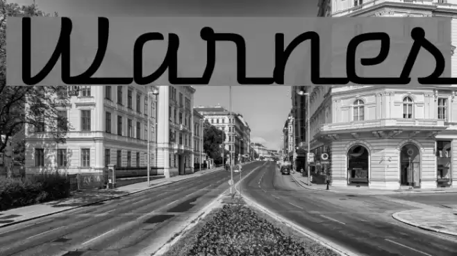 Warnes Font examples