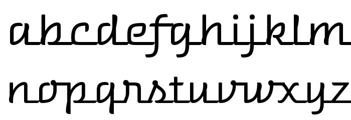 Warnes Font LOWERCASE