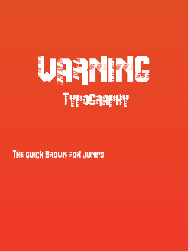 Warning Poster