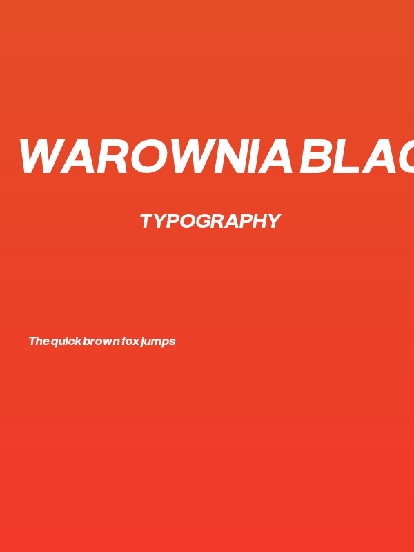 Warownia Black Extended Oblique Poster