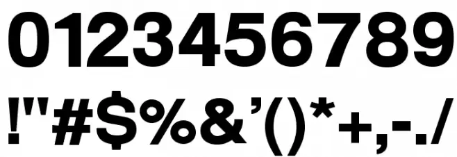 Warownia Black Extended Font OTHER CHARS