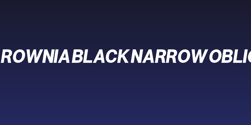Warownia Black Narrow Oblique Social Header