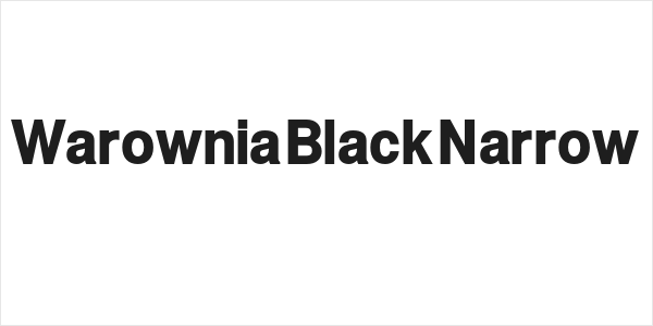 Warownia Black Narrow Logo