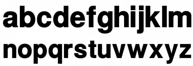 Warownia Black Narrow Caratteri MINUSCOLO