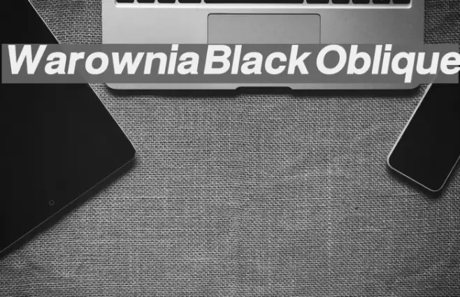 Warownia Black Oblique  examples