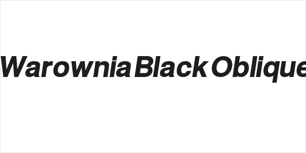 Warownia Black Oblique Logo