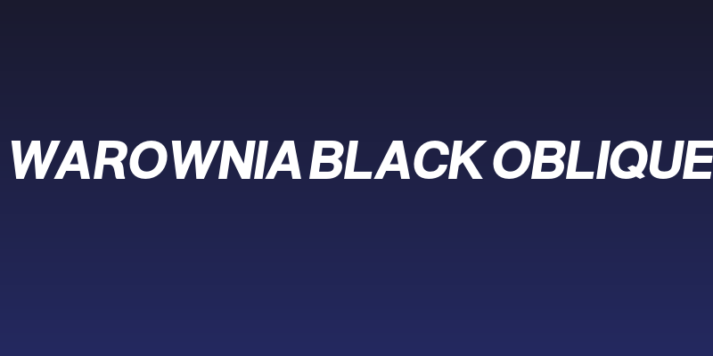 Warownia Black Oblique Social Header