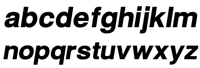 Warownia Black Oblique Font LOWERCASE