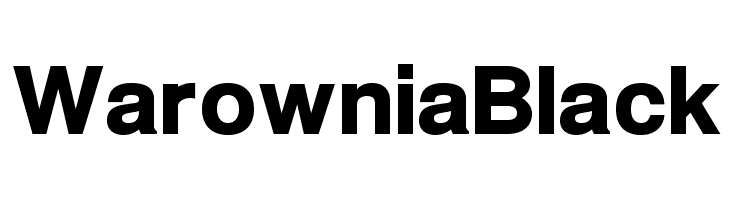 Warownia Black  les polices de caractères gratuit tlcharger