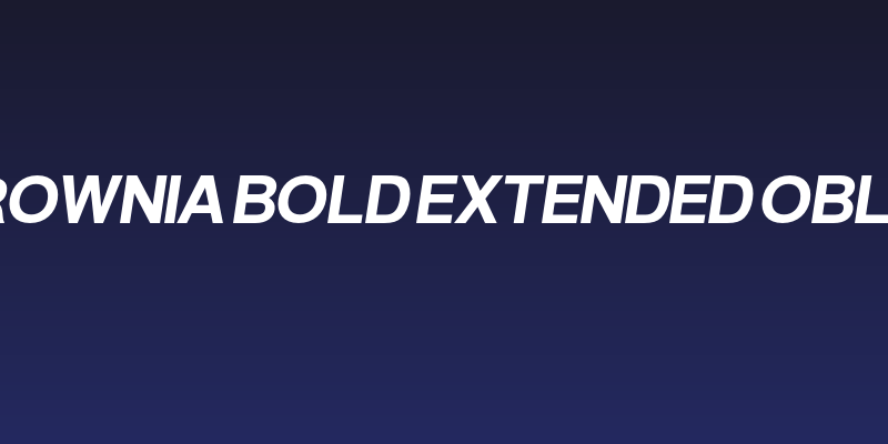 Warownia Bold Extended Oblique Social Header