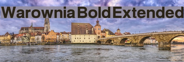Warownia Bold Extended Font examples