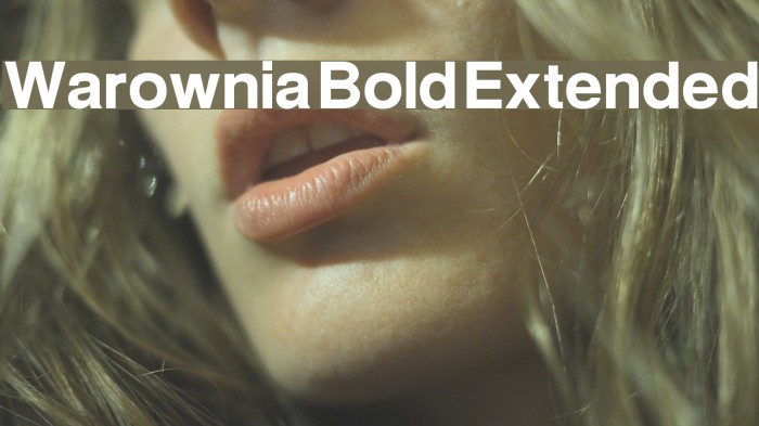 Warownia Bold Extended Font examples