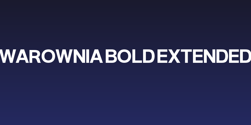 Warownia Bold Extended Social Header