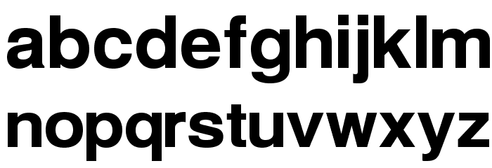 Warownia Bold Extended Font LOWERCASE