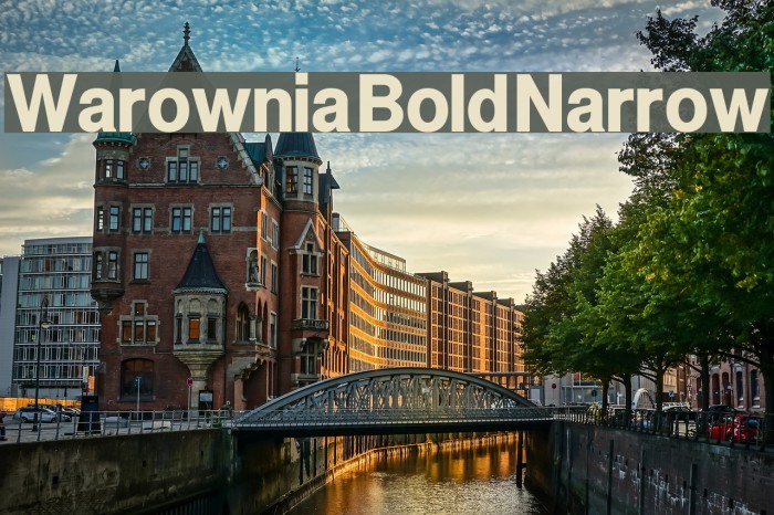 Warownia Bold Narrow Font examples