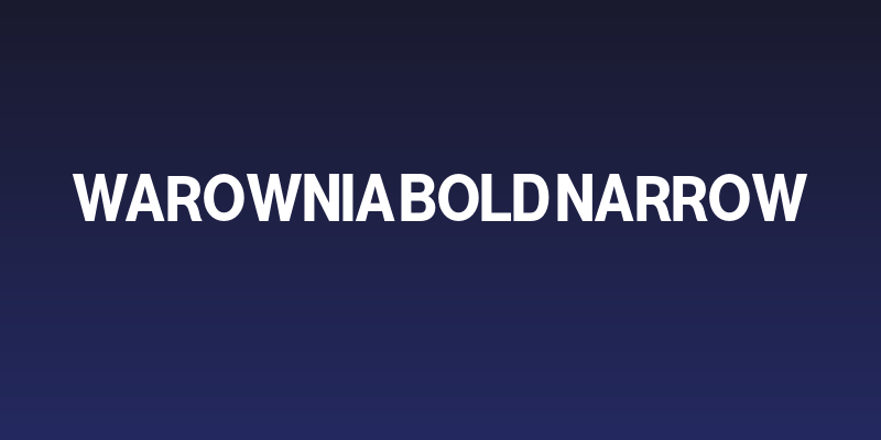 Warownia Bold Narrow Social Header