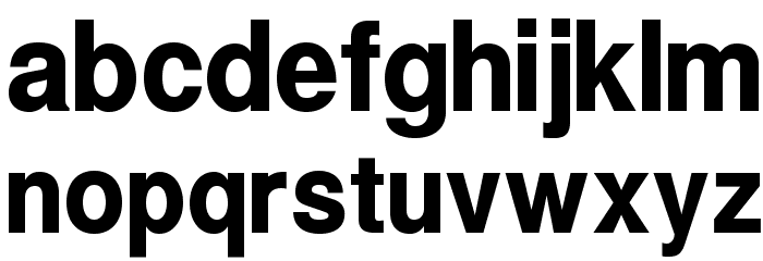 Warownia Bold Narrow Font LOWERCASE