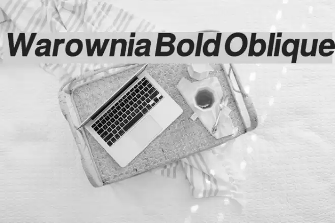 Warownia Bold Oblique  examples