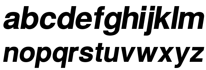 Warownia Bold Oblique Font LOWERCASE