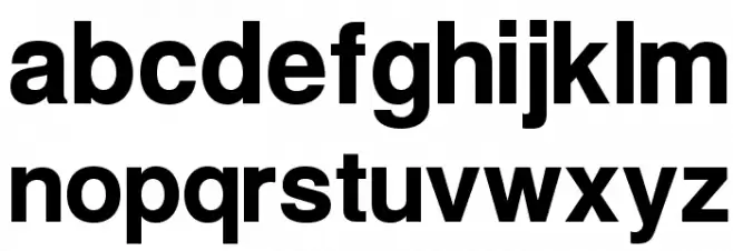 Warownia Bold Caratteri MINUSCOLO