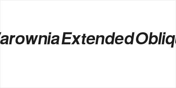 Warownia Extended Oblique Logo