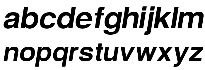 Warownia Extended Oblique Font LOWERCASE