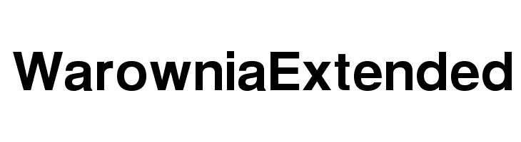 Warownia Extended Font